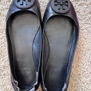 Tory Burch Black Leather Flats